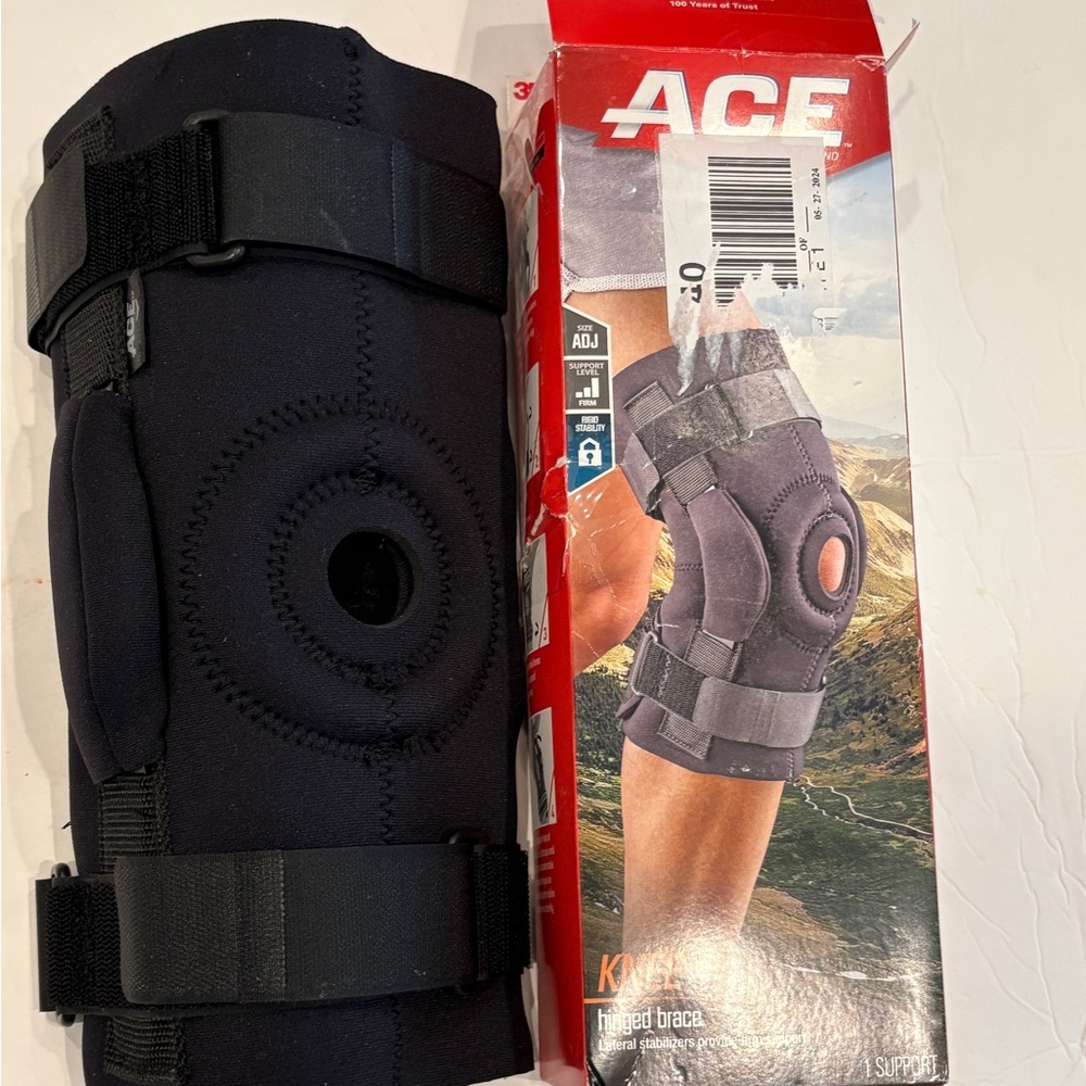 ACE hinged knee brace OS open box new - Picture 2 of 9
